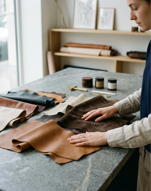 Material inspection at a workbench