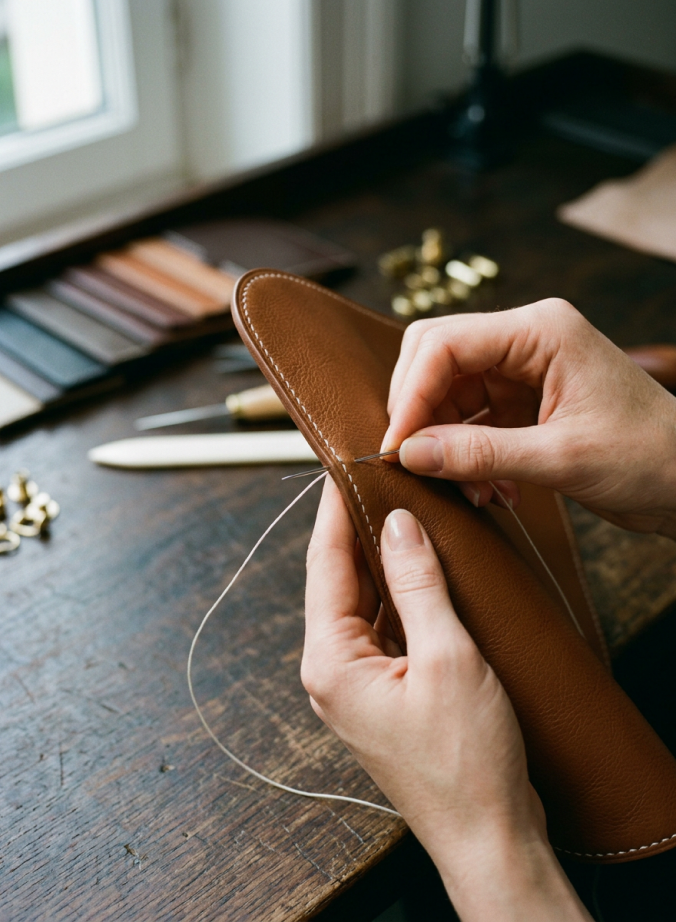Precision stitching by hand